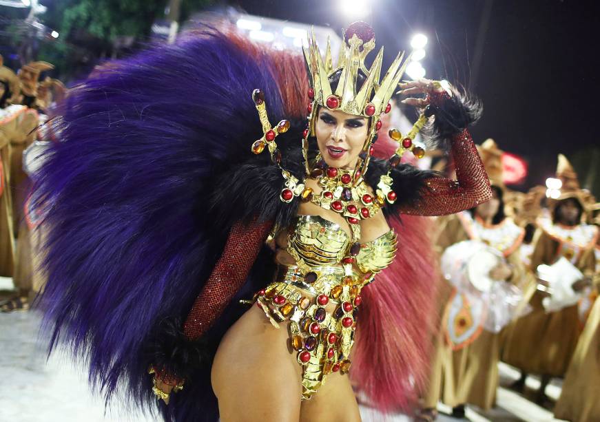 Raíssa Machado, rainha de bateria da escola de samba Unidos do Viradouro, durante desfile no Sambódromo da Marquês de Sapucaí - 04/03/2019 Raíssa Machado, rainha de bateria da escola de samba Unidos do Viradouro, durante desfile no Sambódromo da Marquês de Sapucaí - 04/03/2019