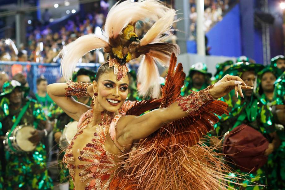 Juliana Paes, rainha de bateria da escola de samba Acadêmicos do Grande Rio, durante desfile no Sambódromo da Marquês de Sapucaí - 04/03/2019 Juliana Paes, rainha de bateria da escola de samba Acadêmicos do Grande Rio, durante desfile no Sambódromo da Marquês de Sapucaí - 04/03/2019