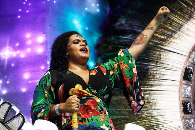 Luyara Santos, filha da vereadora Marielle Franco, desfila na escola de samba Vai-Vai - 03/03/2019 Luyara Santos, filha da vereadora Marielle Franco, desfila na escola de samba Vai-Vai - 03/03/2019