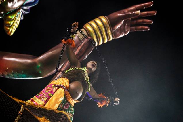 A escola de samba Mancha Verde é a terceira a desfilar no Sambódromo do Anhembi, em São Paulo (SP) - 02/03/2019 A escola de samba Mancha Verde é a terceira a desfilar no Sambódromo do Anhembi, em São Paulo (SP) - 02/03/2019