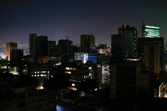Vista geral da cidade de Caracas durante o terceiro do apagão que afeta grande parte da Venezuela - 09/03/2019 Vista geral da cidade de Caracas durante o terceiro do apagão que afeta grande parte da Venezuela - 09/03/2019