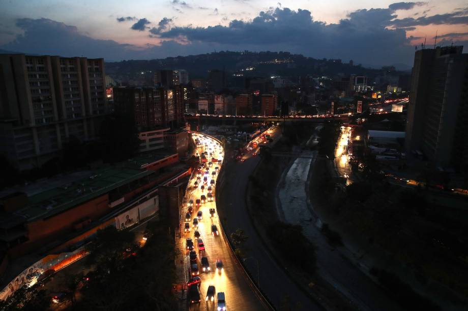 Vista geral da cidade de Caracas durante apagão que afeta grande parte da Venezuela - 09/03/2019 Vista geral da cidade de Caracas durante apagão que afeta grande parte da Venezuela - 09/03/2019