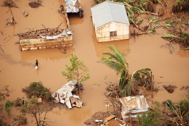Vista aérea da cidade de Beira, em Moçambique, atingida pelo ciclone Idai - 23/03/2019 Vista aérea da cidade de Beira, em Moçambique, atingida pelo ciclone Idai - 23/03/2019