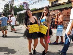 Jackeline Oliveira e Kamila Terralheiro, na Faria Lima