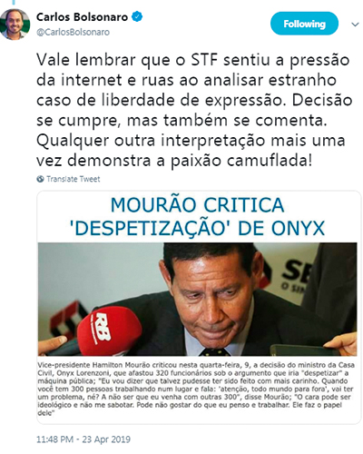Tweets Carlos Bolsonaro Tweets Carlos Bolsonaro