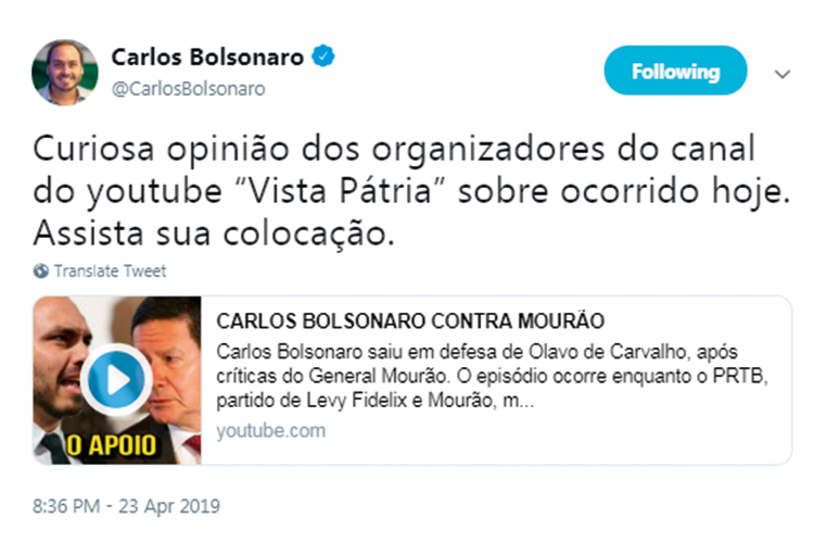 Tweets Carlos Bolsonaro Tweets Carlos Bolsonaro