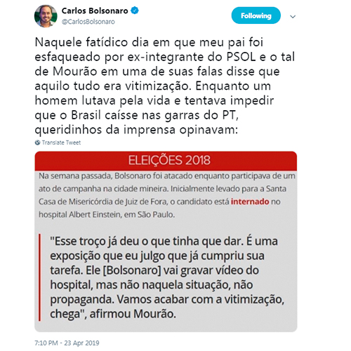Tweets Carlos Bolsonaro Tweets Carlos Bolsonaro