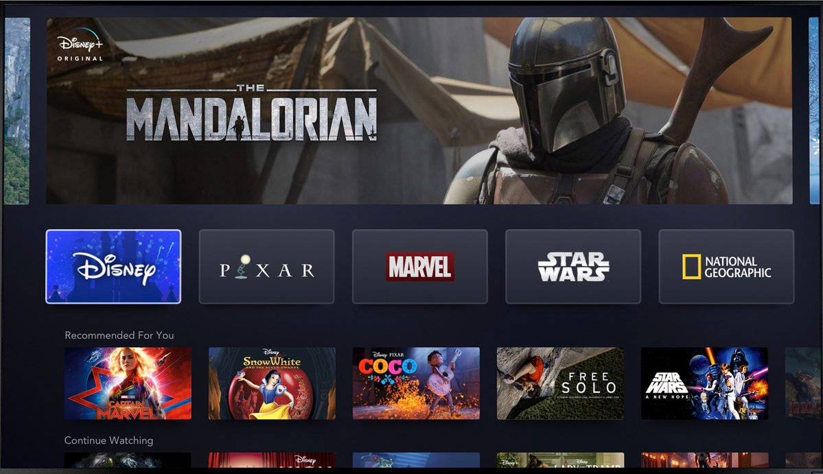 Disney lançará plataforma de streaming nos EUA em novembro