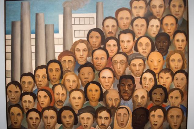 A obra 'Operários' (1933), faz parte da exposição 'Tarsila Popular', que traz obras da artista Tarsila do Amaral no Masp (Museu de Arte de São Paulo) - 03/04/2019 A obra 'Operários' (1933), faz parte da exposição 'Tarsila Popular', que traz obras da artista Tarsila do Amaral no Masp (Museu de Arte de São Paulo) - 03/04/2019