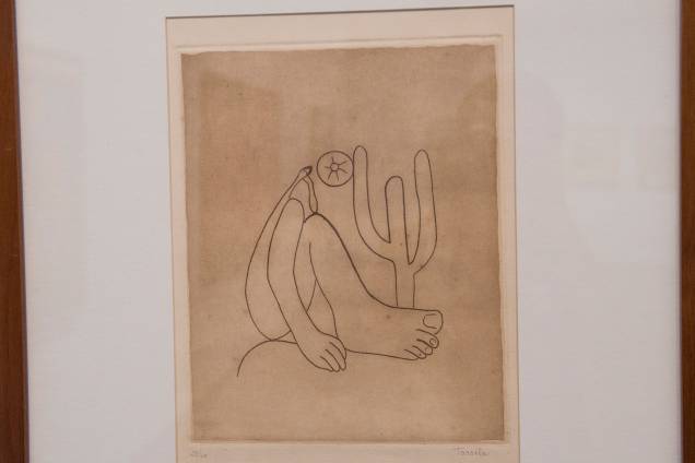 Esboço da obra 'Abaporu', na exposição 'Tarsila Popular', que traz obras da artista Tarsila do Amaral no Masp (Museu de Arte de São Paulo) - 03/04/2019 Esboço da obra 'Abaporu', na exposição 'Tarsila Popular', que traz obras da artista Tarsila do Amaral no Masp (Museu de Arte de São Paulo) - 03/04/2019