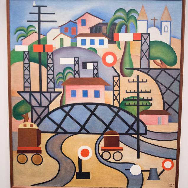 A obra 'E.F.C.B (1924), faz parte da exposição 'Tarsila Popular', que traz obras da artista Tarsila do Amaral no Masp (Museu de Arte de São Paulo) - 03/04/2019 A obra 'E.F.C.B (1924), faz parte da exposição 'Tarsila Popular', que traz obras da artista Tarsila do Amaral no Masp (Museu de Arte de São Paulo) - 03/04/2019