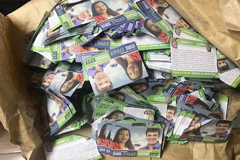 Gráfica usada por ‘laranjas’ do PSL não funcionava havia dois anos, diz PF