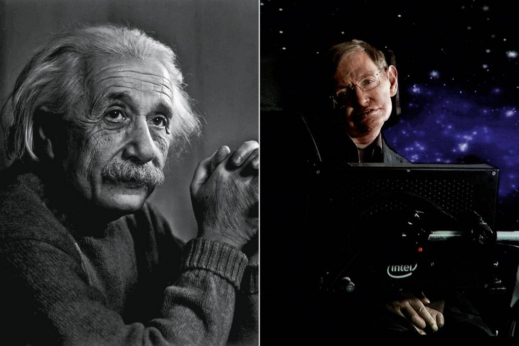 Albert Einstein e Stephen Hawking Albert Einstein e Stephen Hawking