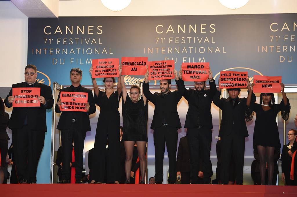 Protesto no Festival de Cannes Protesto no Festival de Cannes