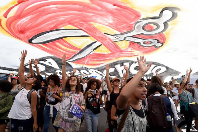 Estudantes protestam contra cortes de verbas nas universidades em Brasília (DF) - 30/05/2019 Estudantes protestam contra cortes de verbas nas universidades em Brasília (DF) - 30/05/2019