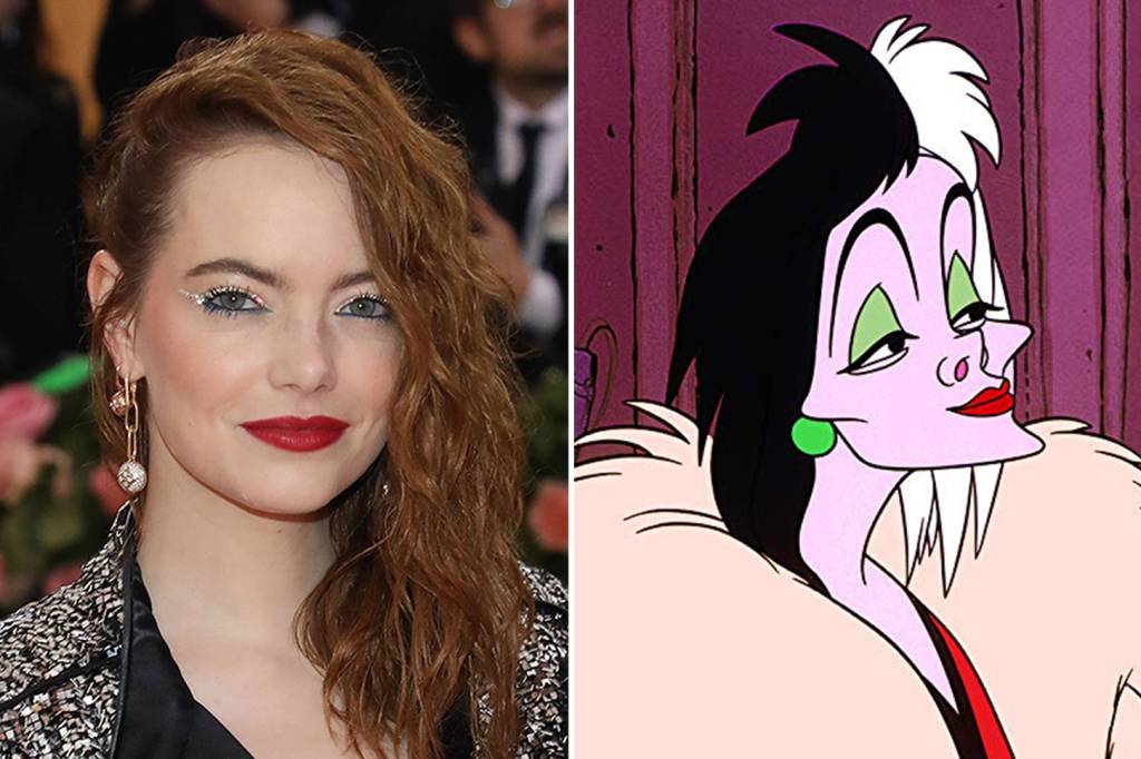 Emma Stone vai interpretar a vilã Cruella De Vil, de ‘101 Dálmatas’ Emma Stone vai interpretar a vilã Cruella De Vil, de ‘101 Dálmatas’
