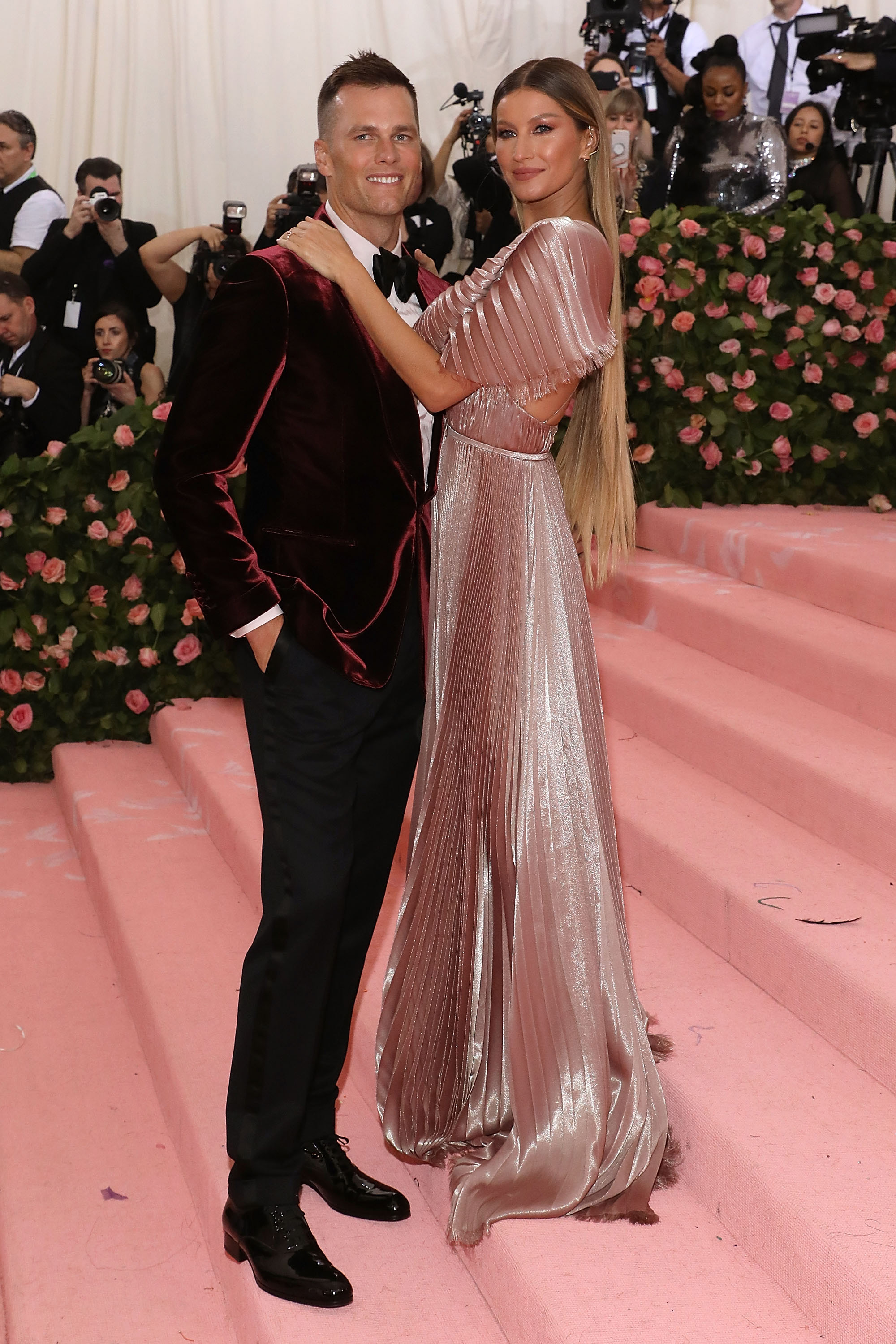 Gisele B&uuml;ndchen e o marido Tom Brady n&atilde;o se arriscaram e escolheram a eleg&acirc;ncia