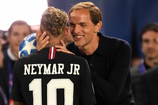 Thomas Tuchel e Neymar Thomas Tuchel e Neymar