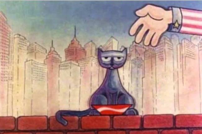 Cena do curta-metragem brasileiro ‘Meow!’, do diretor Marcos Magalhães Cena do curta-metragem brasileiro 'Meow!', do diretor Marcos Magalhães