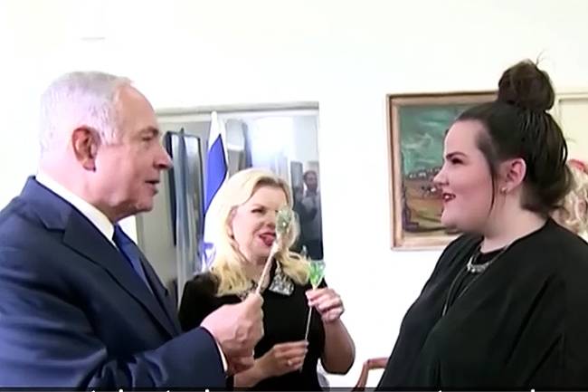 Netta Barzilai e Benjamin Netanyahu