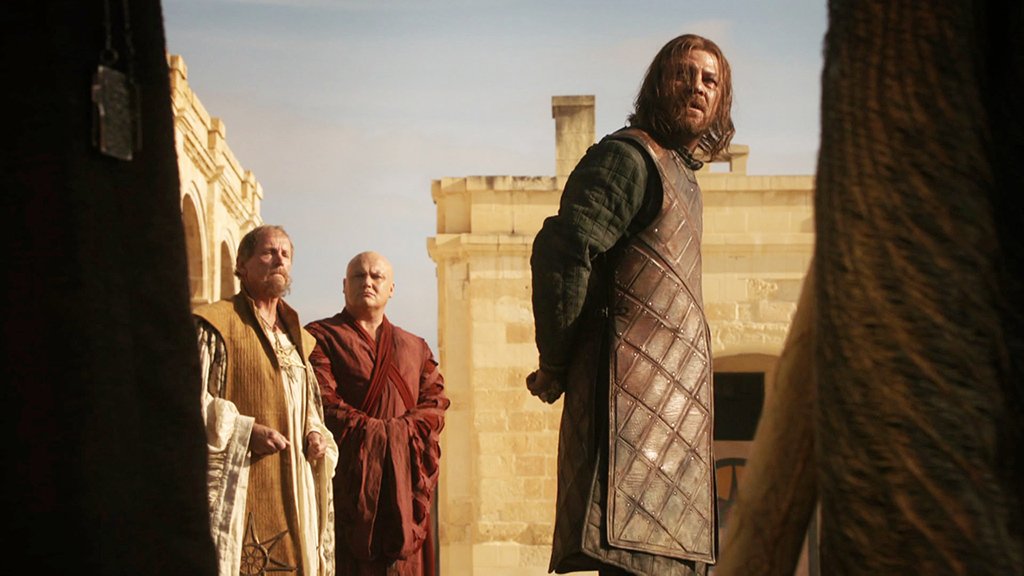 Sean Bean como Ned Stark em cena de ‘Game of Thrones’ Sean Bean como Ned Stark em cena de 'Game of Thrones'