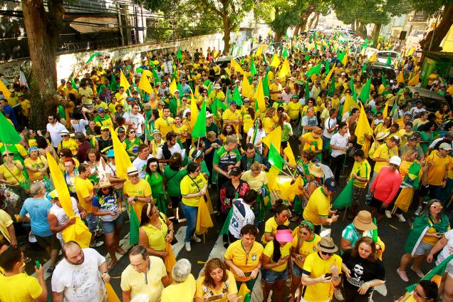Manifestantes participam de ato em apoio ao ministro da Justiça e da Segurança Pública, Sergio Moro, e à Operação Lava Jato, na Avenida Nazaré, centro de Belém (PA) - 30/06/2019 Manifestantes participam de ato em apoio ao ministro da Justiça e da Segurança Pública, Sergio Moro, e à Operação Lava Jato, na Avenida Nazaré, centro de Belém (PA) - 30/06/2019