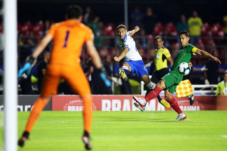 Richarlison, da Seleção Brasileira, durante partida contra a Bolívia, válida pela Copa América - 14/06/2019 Richarlison, da Seleção Brasileira, durante partida contra a Bolívia, válida pela Copa América - 14/06/2019