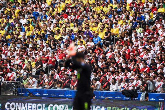 Torcedores marcam presença na Arena Corinthians, durante partida entre Brasil e Peru, válida pelo grupo A da Copa América - 22/06/2019 Torcedores marcam presença na Arena Corinthians, durante partida entre Brasil e Peru, válida pelo grupo A da Copa América - 22/06/2019