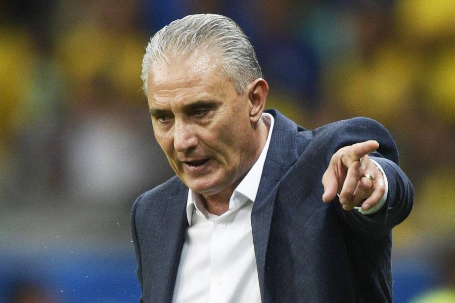 Tite, técnico da seleção brasileira, durante partida contra a Venezuela, válida pela fase de grupos da Copa América - 18/06/2019