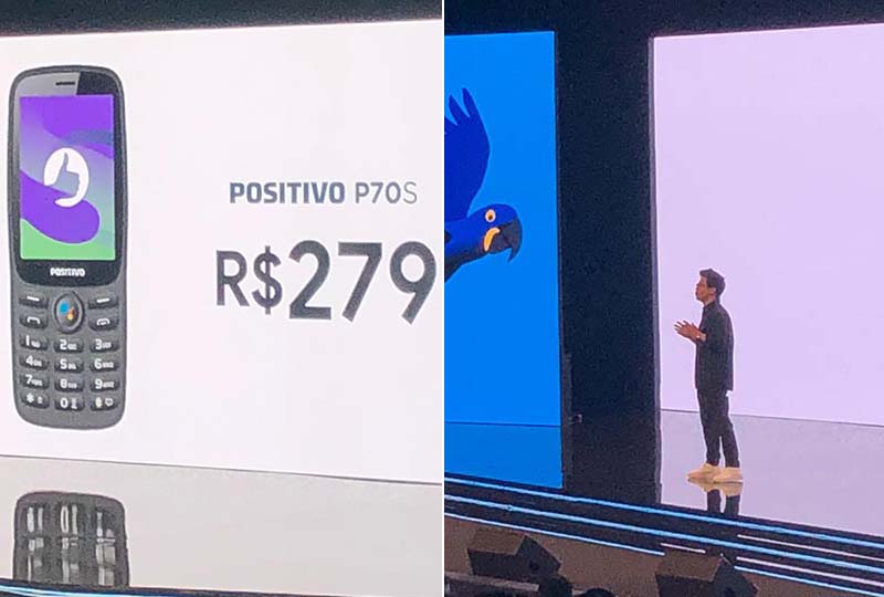 Google anuncia celular Positivo de 279 reais com controle por voz