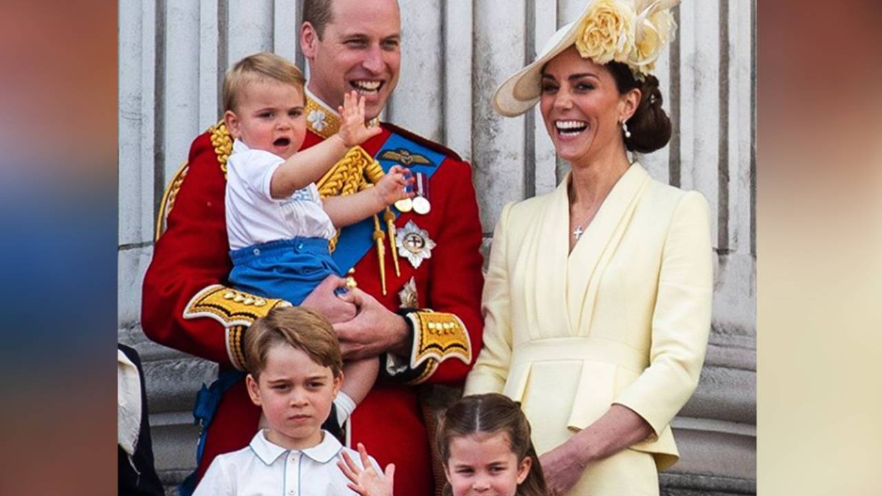 Príncipe William, Kate Middleton e filhos George, Charlotte e Louis -- hoje as crianças têm 8,6 e 3 anos respectivamente