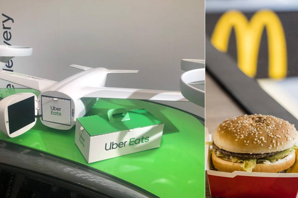 McDonald’s entregará lanches em drone da Uber