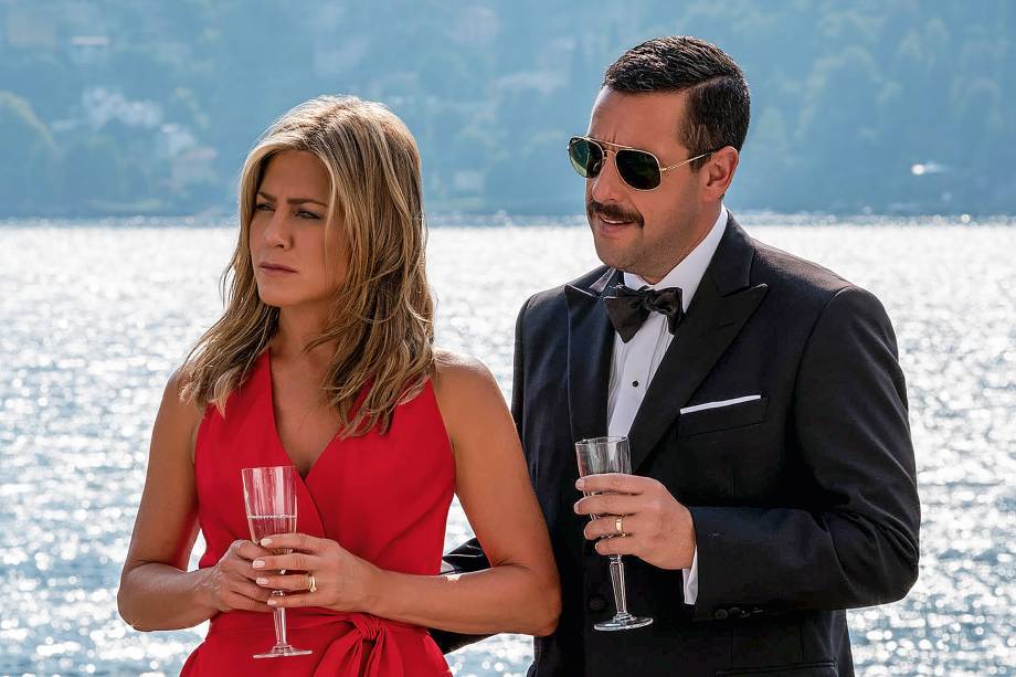 'MISTÉRIO NO MEDITERRÂNEO' (73 milhões de visualizações) - Um casal vivido por Adam Sandler e Jennifer Aniston precisa desvendar uma série de mortes no iate de um ricaço