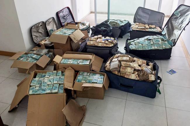 BRAZIL-CORRUPTION-VIEIRA LIMA-SEIZURE BRAZIL-CORRUPTION-VIEIRA LIMA-SEIZURE