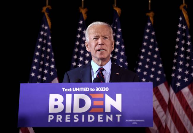 Democratic primary candidate Joe Biden makes a statement on whistleblower report and President Trump Democratic primary candidate Joe Biden makes a statement on whistleblower report and President Trump