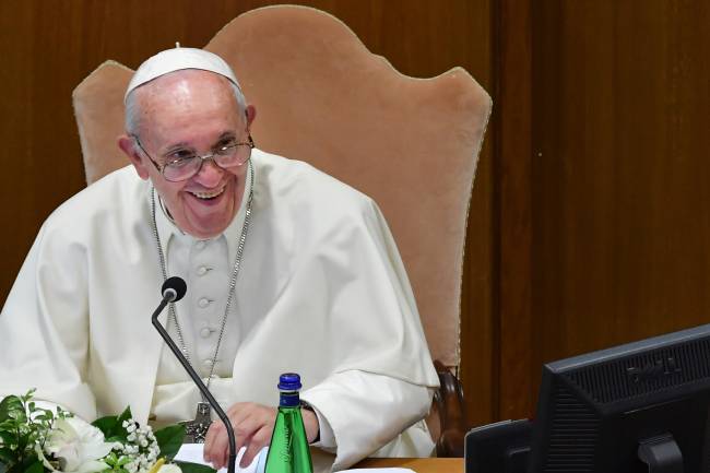 VATICAN-BRAZIL-AMAZON-POLITICS-RELIGION-ENVIRONMENT-SYNOD-POPE Papa Francisco durante assembleia no Sínodo da Amazônia no Vaticano - 07/10/2019