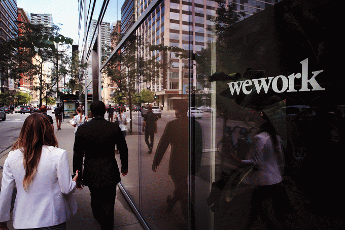 SoftBank vendeu participação na WeWork (Scott Olson / Equipe/Getty Images)