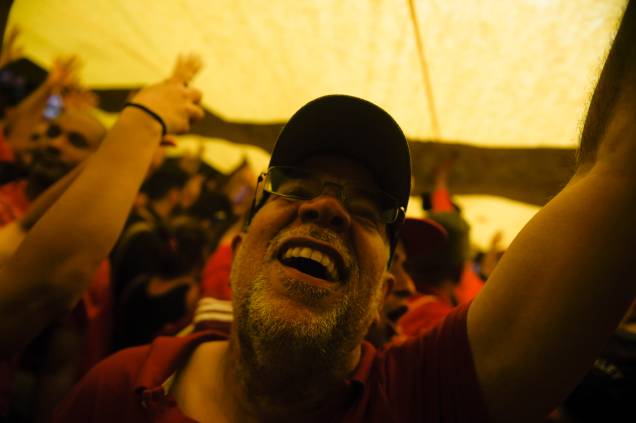 Apoiadores do ex-presidente Lula em ato em frente ao Sindicato dos Metalúrgicos, em São Bernardo do Campo-SP Apoiadores do ex-presidente Lula em ato em frente ao Sindicato dos Metalúrgicos, em São Bernardo do Campo-SP
