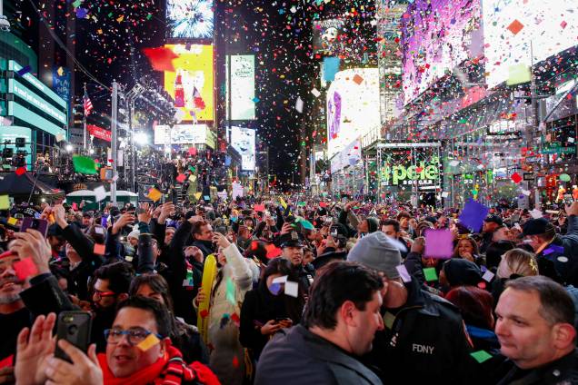 Nova York: a festa na Times Square Nova York: a festa na Times Square