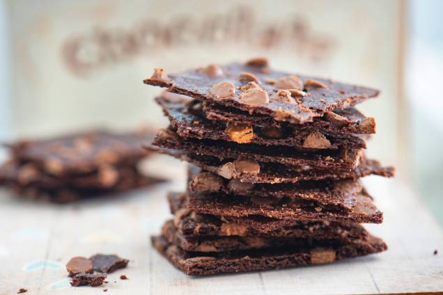 O sucroc: casquinha feita de massa de brownie O sucroc: casquinha feita de massa de brownie