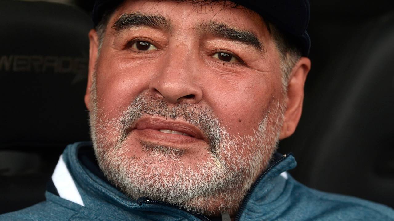Diego Armando Maradona, técnico do Ginmasia La Plata