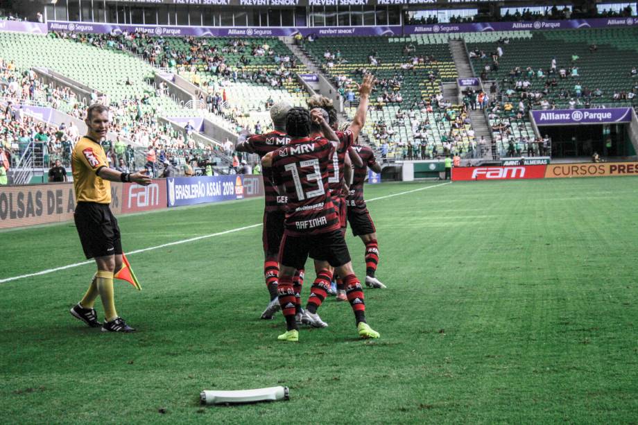 Palmeiras x Flamengo pelo Brasileirão 2019, no Allianz Parque