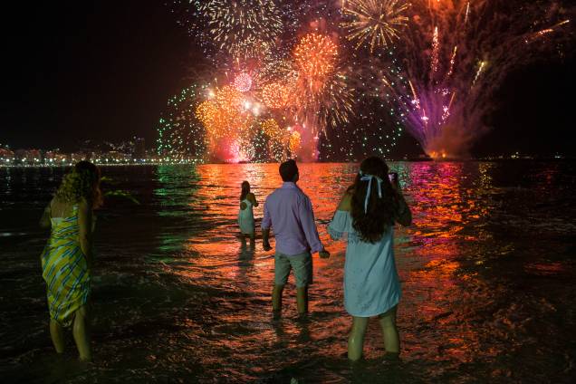 Brasil: a virada do ano na orla de Copacabana Brasil: a virada do ano na orla de Copacabana