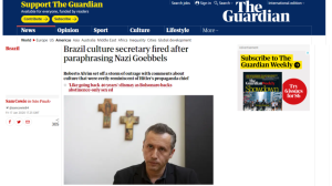The Guardian Roberto Alvim Nazismo The Guardian Roberto Alvim Nazismo