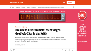 Der Spiegel Roberto Alvim Nazismo Der Spiegel Roberto Alvim Nazismo