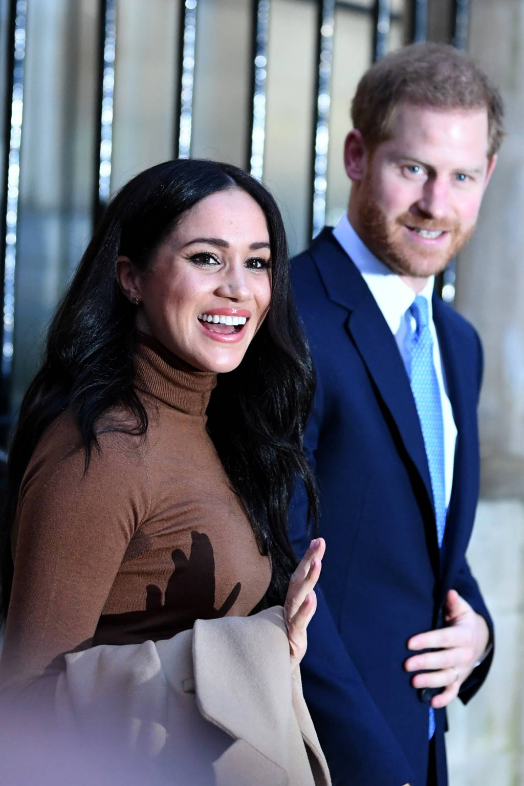 The Duke And Duchess Of Sussex Visit Canada House Meghan e Harry: agora, em Los Angeles g