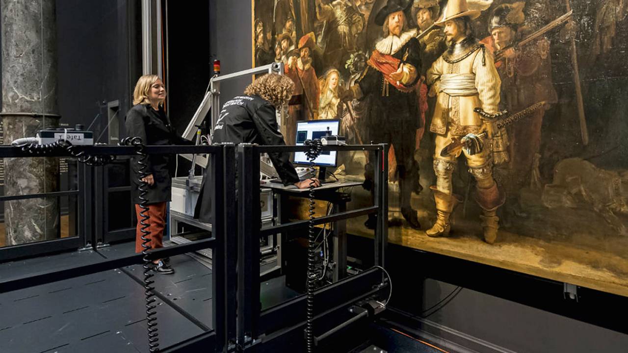 A ajuda da máquina: ela indica a profissionais exatamente como Rembrandt traçou seu quadro mais famoso