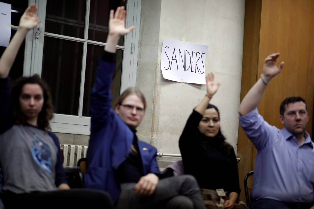 Iowa Democratic party 2020 satellite caucus in Paris Iowa Democratic party 2020 satellite caucus in Paris
