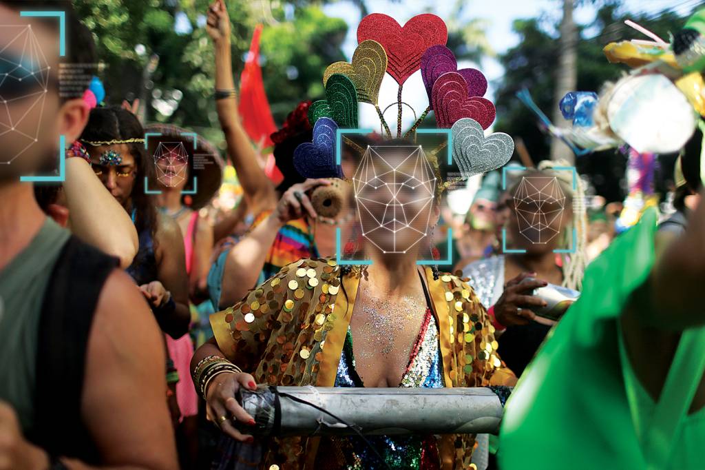 Reconhecimento facial no Carnaval busca foragidos da Justiça