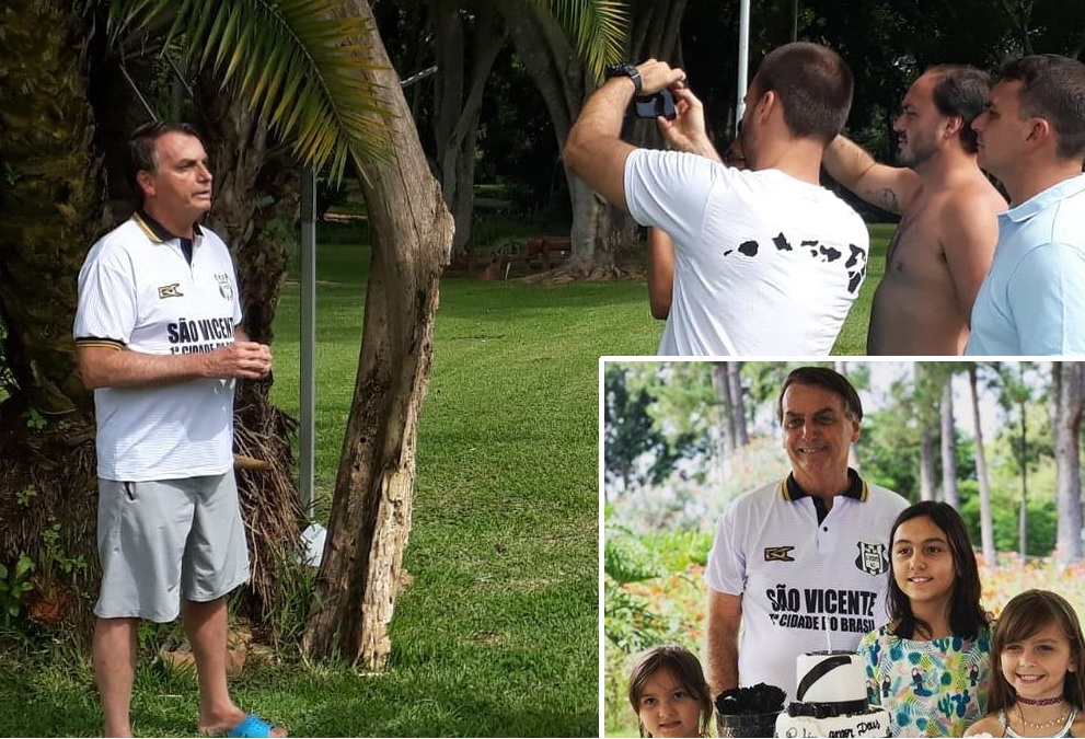 Bolsonaro passou o aniversário em família